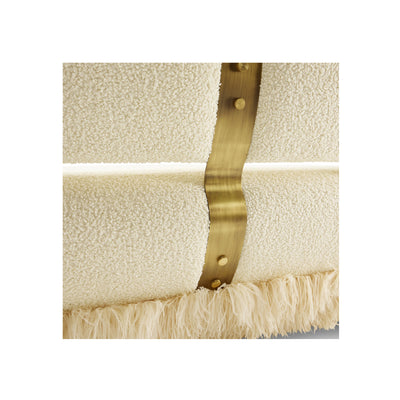 Ostrich Fluff Cream Boucle' Sofa