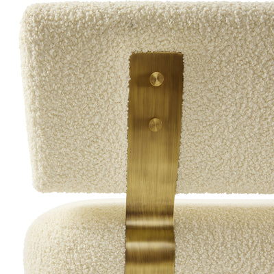 Ostrich Fluff Cream Boucle' Sofa