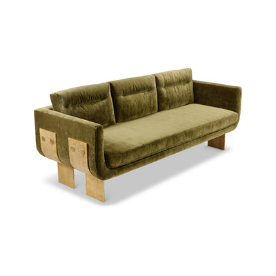 Primal Sofa Olive Velvet