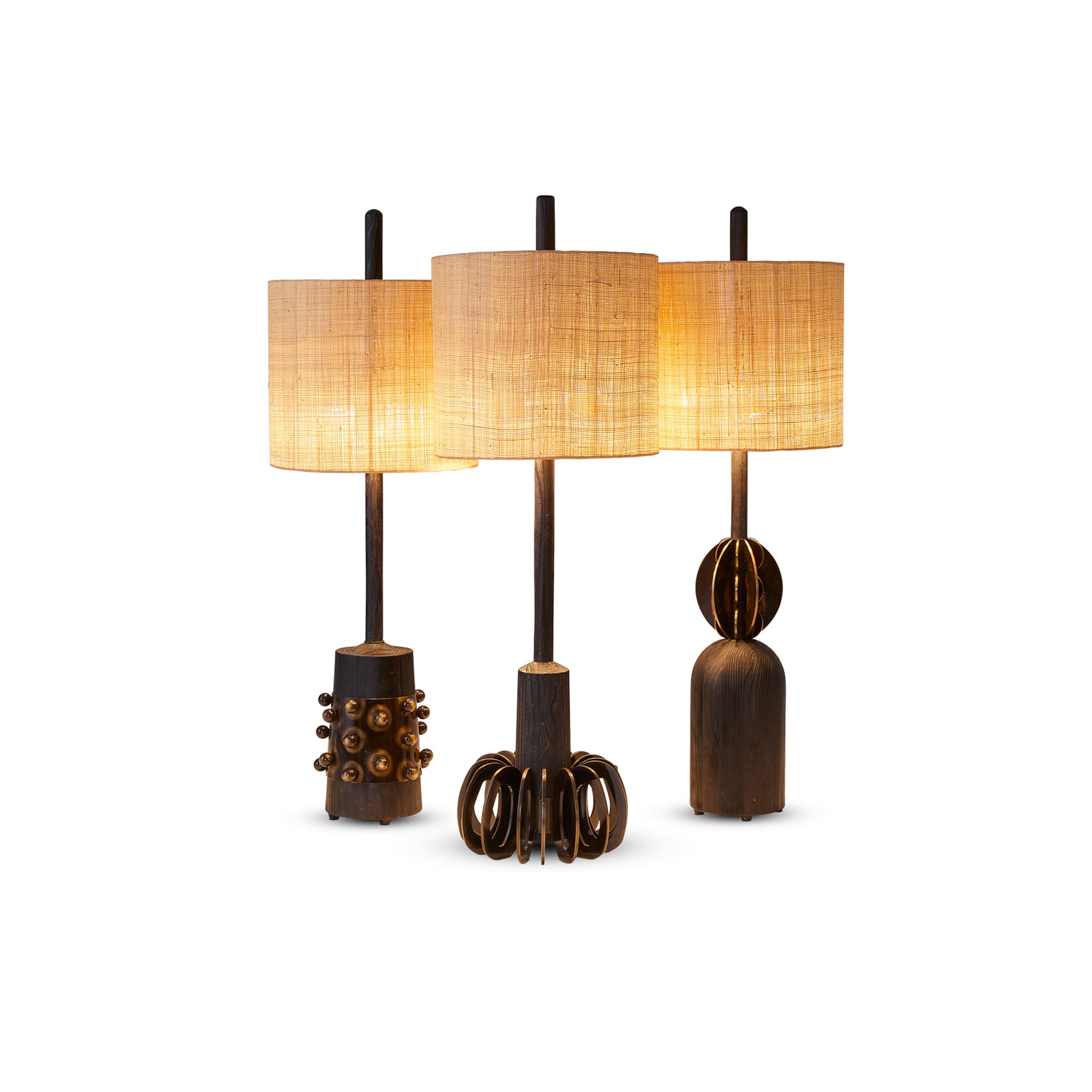 Bronzed Silhouette Gills Table Lamp - Egg Designs