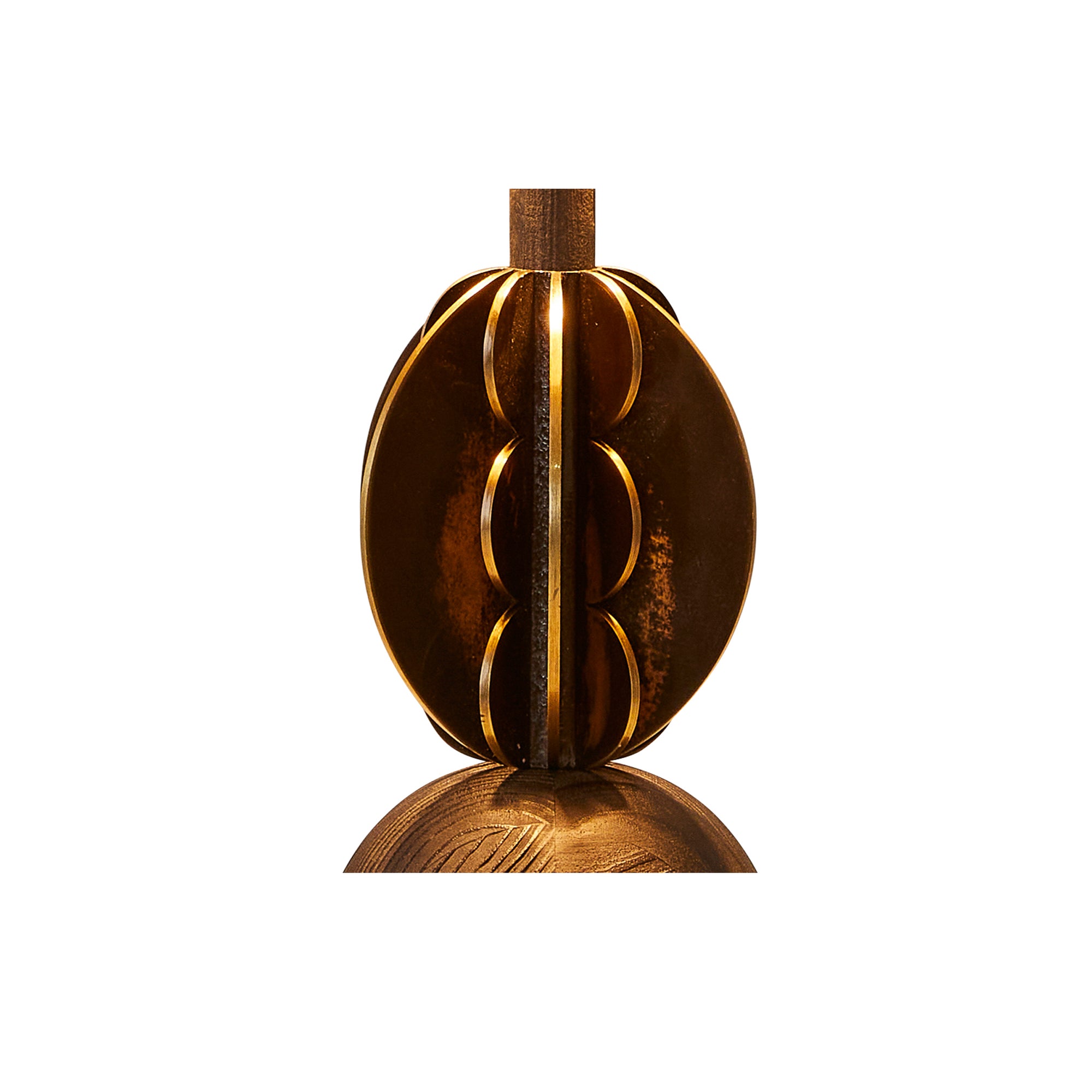 Bronzed Silhouette Gills Table Lamp - Egg Designs