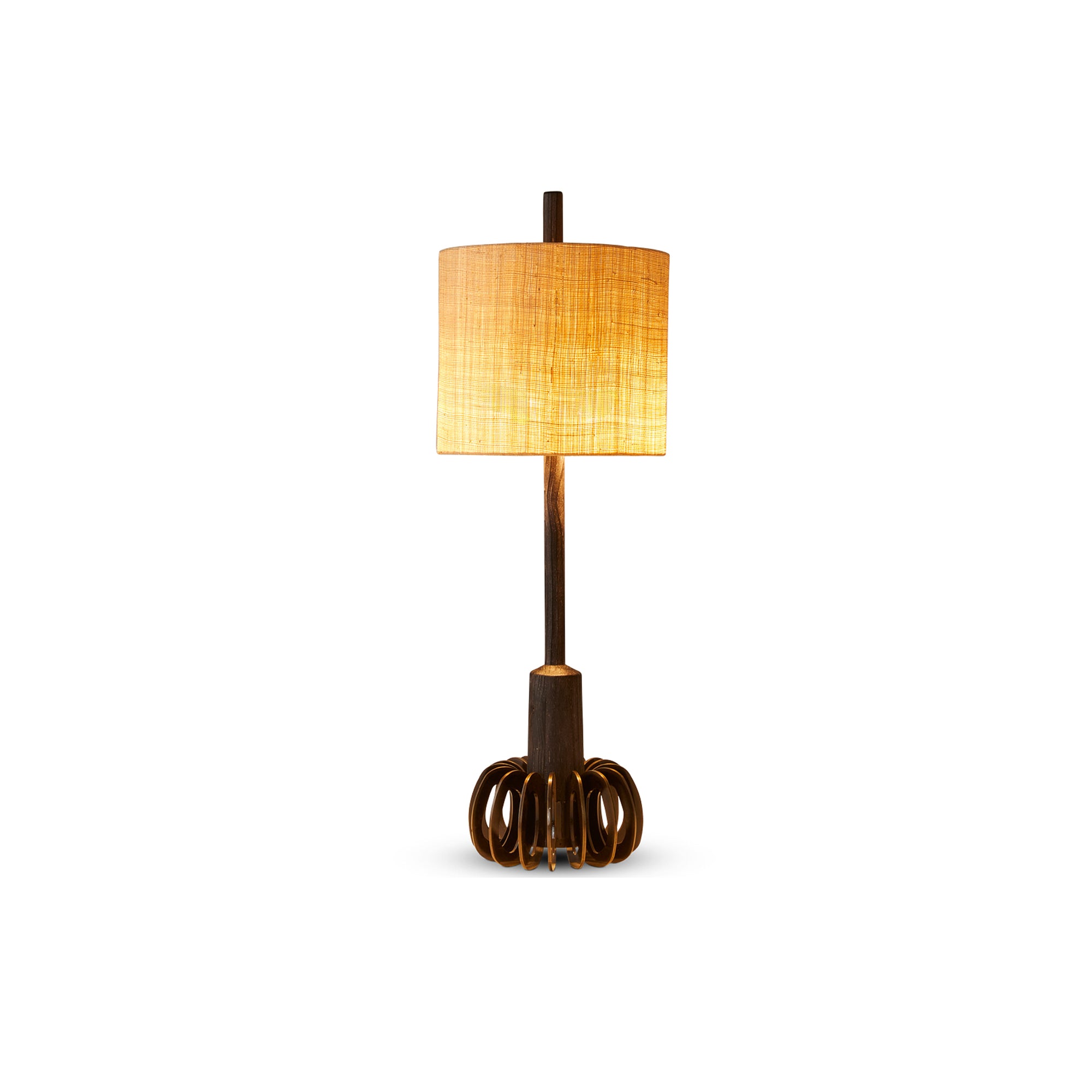 Bronzed Silhouette Loops Table Lamp - Egg Designs
