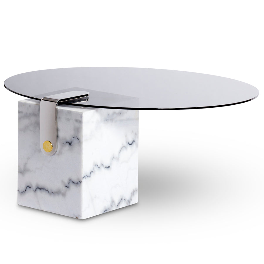 Round Marble Patch Coffee Table