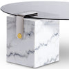 Round Marble Patch Coffee Table