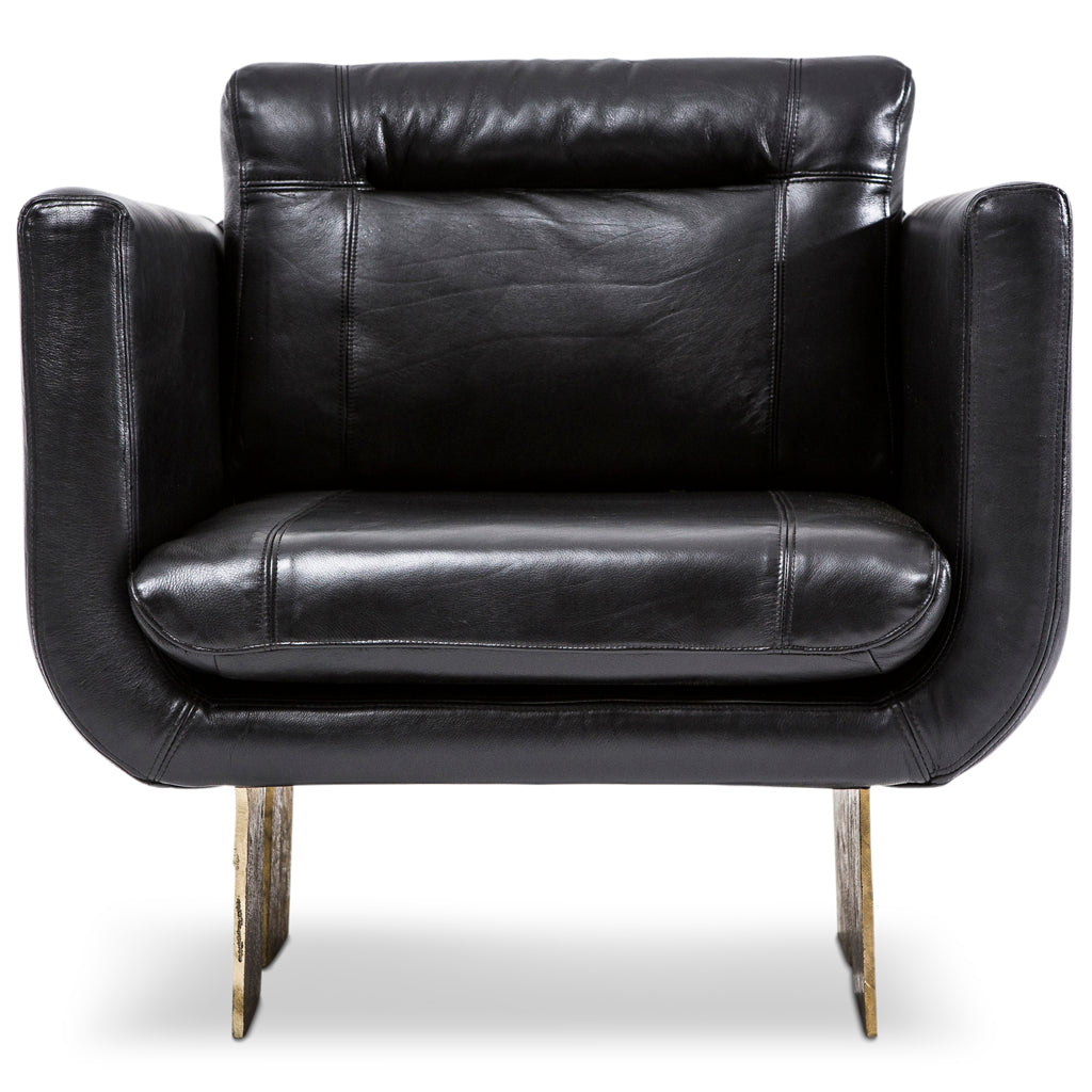 Primal Lounge chair Black Leather