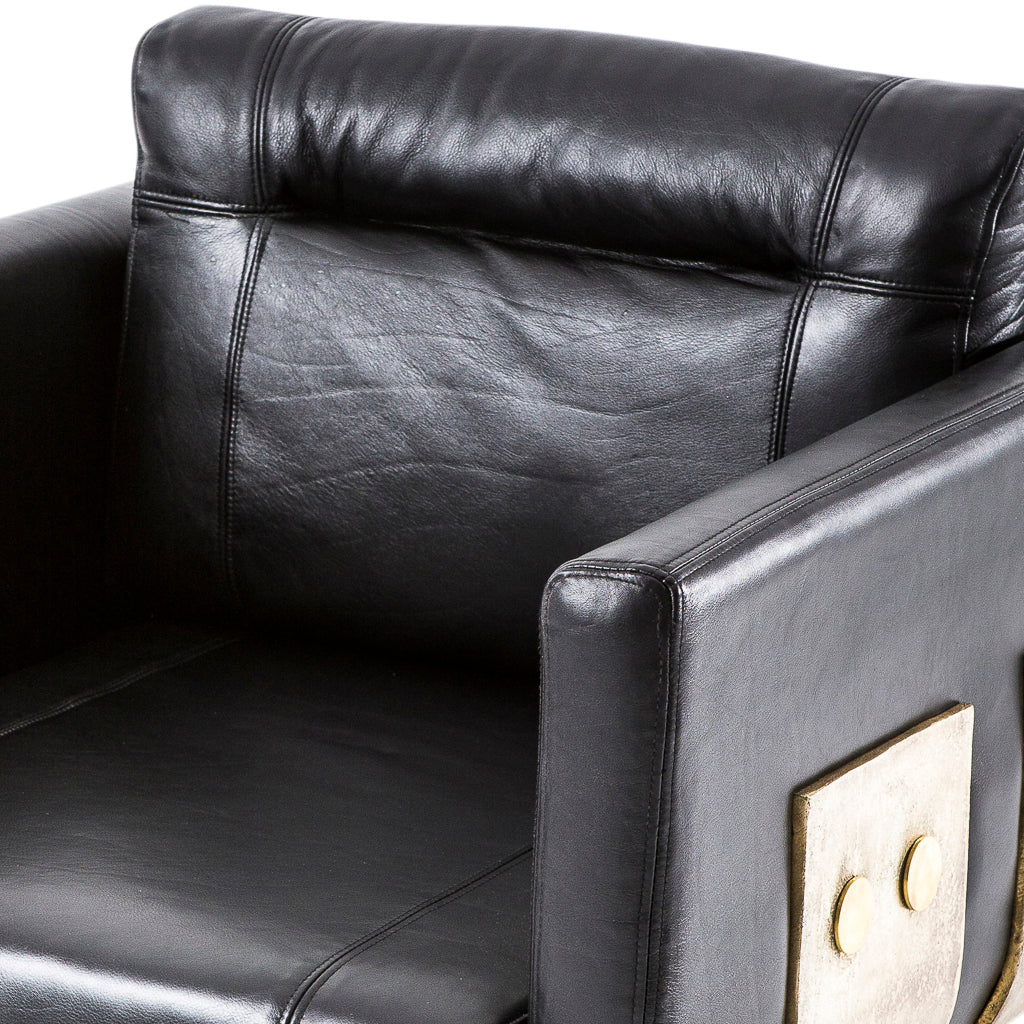 Primal Lounge chair Black Leather