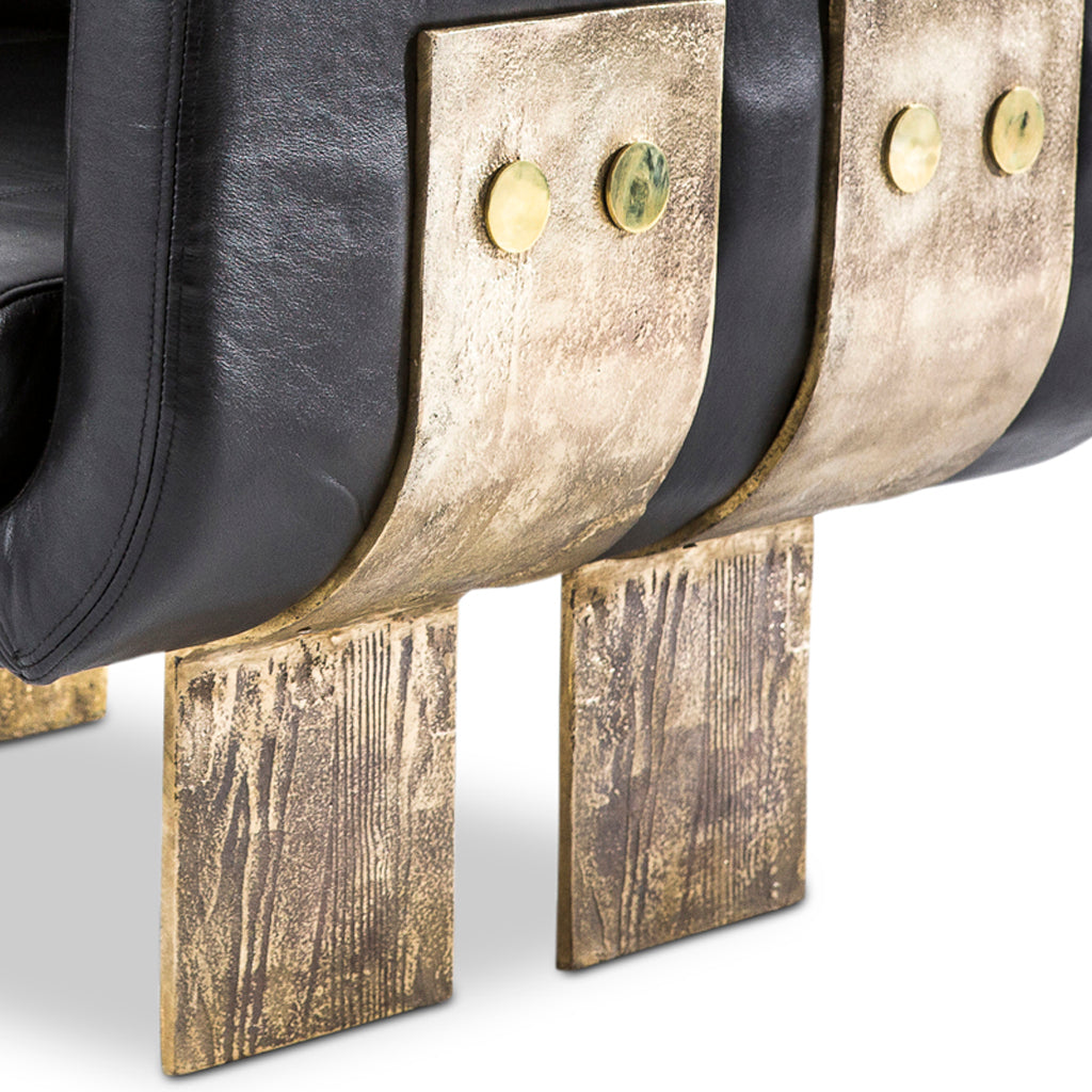 Primal Lounge chair Black Leather