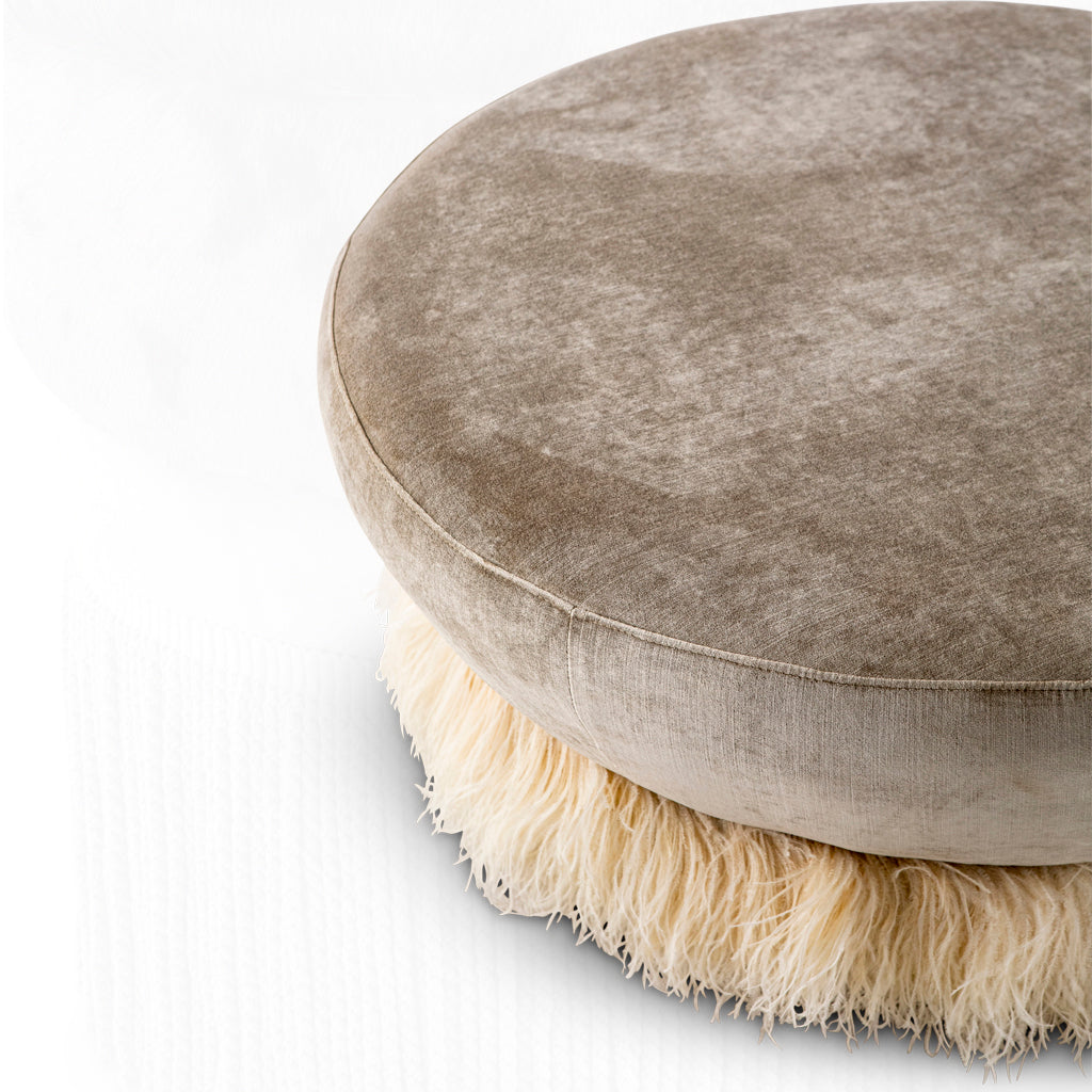 Ostrich Fluff Ottoman