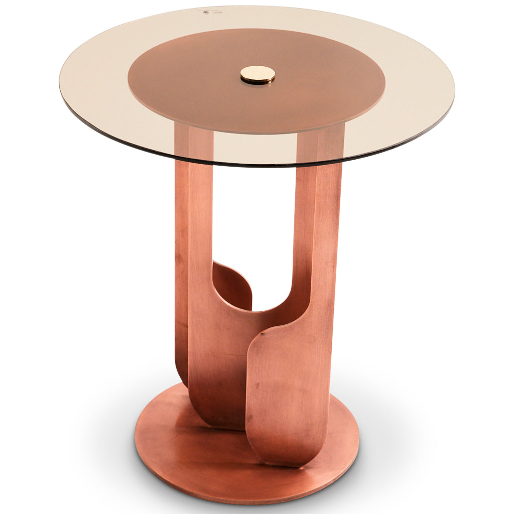 Drop Side Table Glass