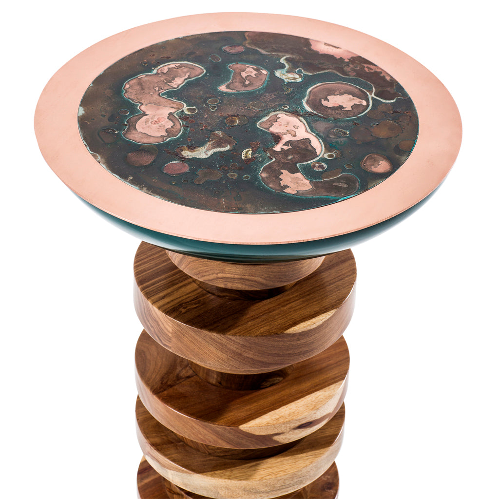 Verdigris Side Table