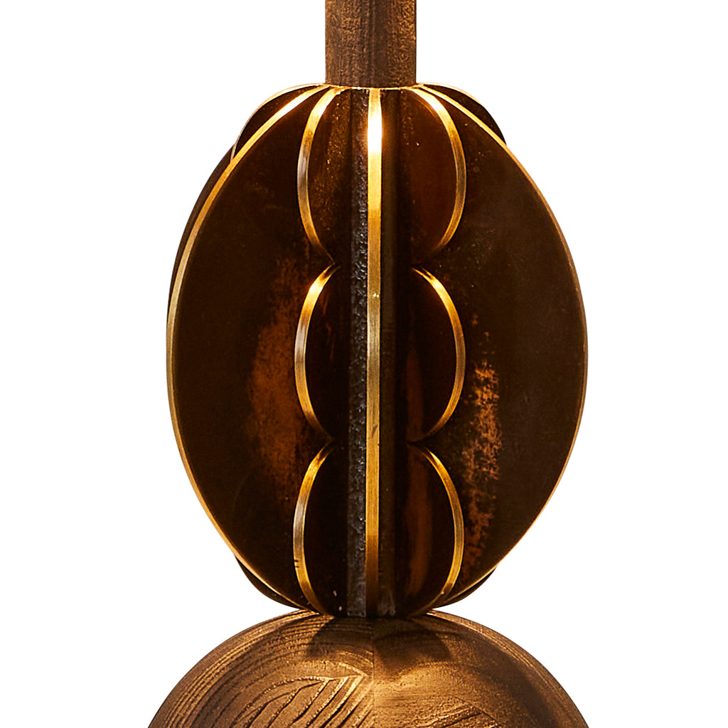 Bronzed Silhouette Gills Table Lamp