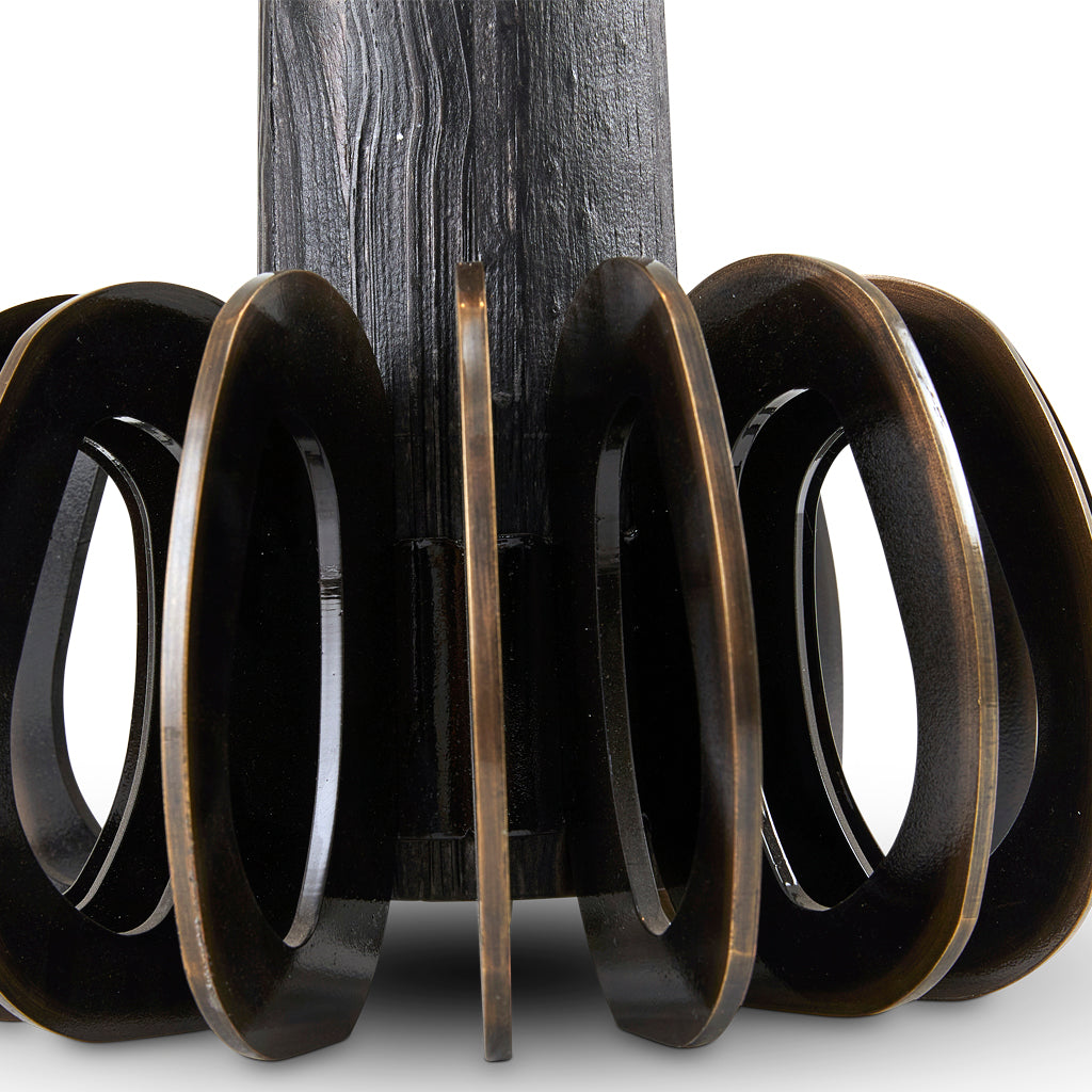 Bronzed Silhouette Loops Table Lamp